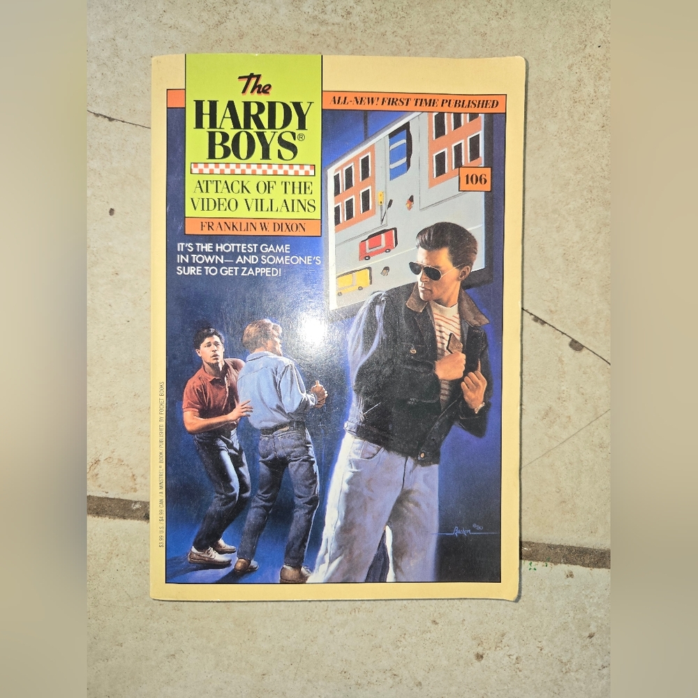 The Hardy Boys Attack Of The Video Villains By Dixon #106 A Minstrel Book Pb